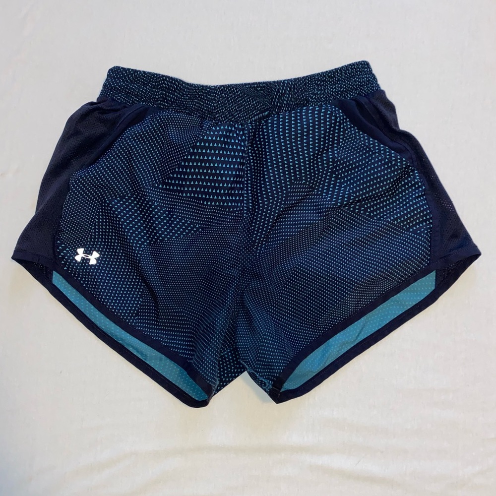 Under Armour Womens Fly By running athletic shorts, retired design